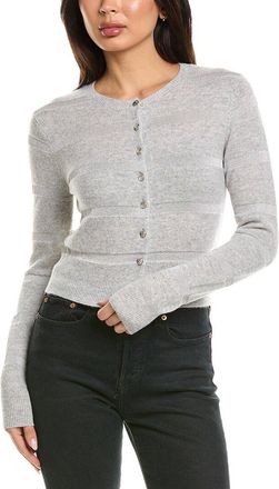 Brodie Simone Stripe Cashmere-Blend Cashmere Cardigan