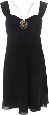 Temperley London Pre-owned verfraaide zijden mini-jurk - Zwart