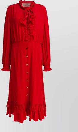 Valentino ruffled midi dress