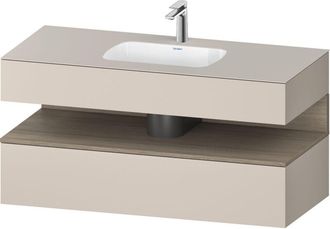 Duravit Qatego Lavabo Encastrado Con Base De Lavabo Consola, - Duravit