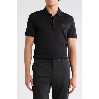 BOSS Paddy Short Sleeve Polo in Black at Nordstrom Rack, Size Medium