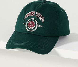 Anine Bing Collegiate Cotton Cap