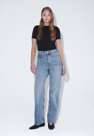 Dr. Denim Echo High Straight Rigid Jeans in Blue Jay at Nordstrom, Size 31