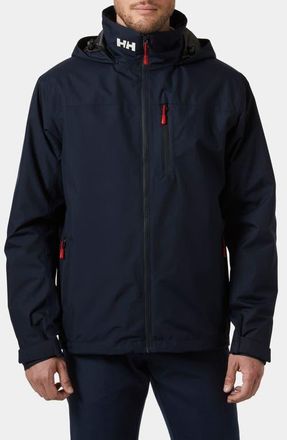 Helly Hansen Hooded Crew 2.0 Waterproof Midlayer Sailing Jacket in Navy at Nordstrom, Size Xx-Large