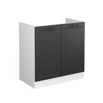 Vicco Armario Bajo Para Fregadero R-line, Antracita Casa De Campo, 80 Cm Sin Encimera Vicco