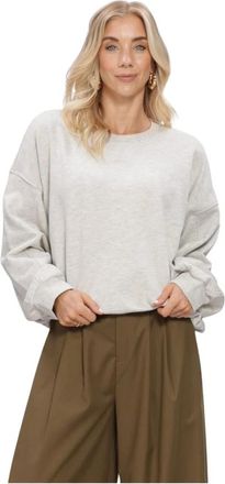 Gestuz Hoodies & sweatvesten, Dames, Grijs, XS, Katoen, Gzkahla Mel Sweatshirt