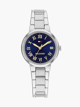 Tommy Hilfiger Reloj de acero inoxidable con esfera azul