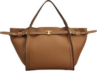 Tod's Brown T Timeless Small Tote