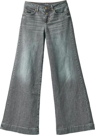 Versace Jeans Couture Low Waist Wide Leg Denim Trousers