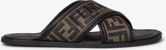 Fendi Ff Fabric Slides