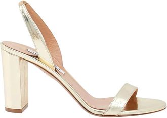 Aquazzura Dames, Schoenen, Geel, Maat: 35 EU Leer