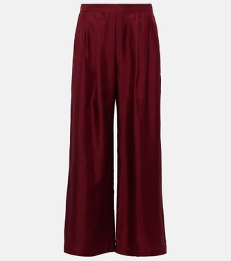 Asceno Pantaloni a gamba larga Isola in twill