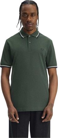 Fred Perry Heren Twin Tip Poloshirt (Hofgroen)