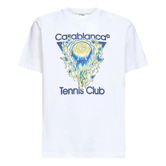 Casablanca T-Shirts, male, White, Size: XL Tennis Club Icon T-Shirt