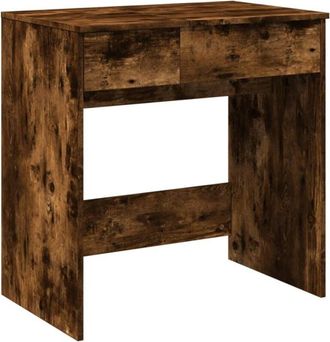 vidaXL Tocador con espejo roble ahumado 73x46,5x120 cm Vidaxl