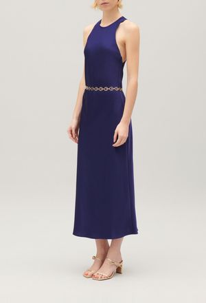 Claudie Pierlot Robe longue satin&eacute;e