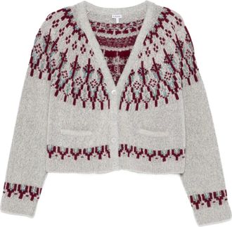 Loewe Cardigan con applicazione - Grigio