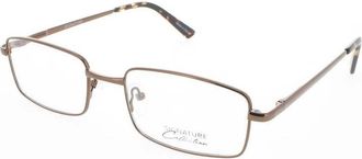 Signature Unisex Brown Rectangular Eyeglass Frames 1115Brown54