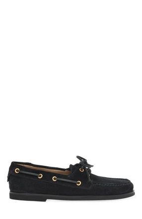 Gianvito Rossi Vand&eacute;e Mocassin in Blue Suede at Nordstrom, Size 39.5