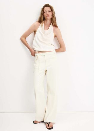 Mango Jeans low waist fiocco grezzo - Donna - XS - MANGO