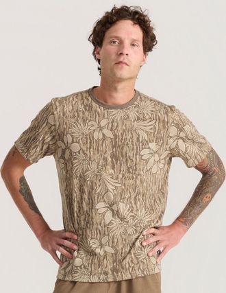 Roark Mens Mathis Active Pocket T-Shirt Khaki XXL