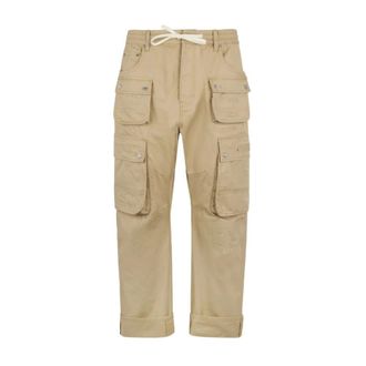 Dsquared2 Straight Trousers, male, Beige, Size: XL Straight Trousers