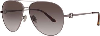 Ferragamo SF269S 069 Shiny Dark Ruthenium/Blue Gradient