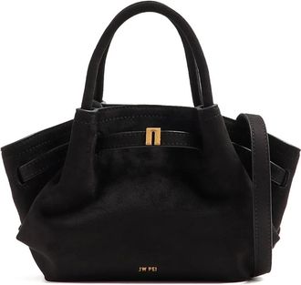 JW PEI Borsa a spalla morbida in pelle scamosciata - Nero