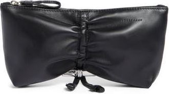 Longchamp Le Roseau Leather Clutch in Black at Nordstrom Rack
