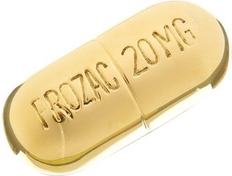 Jonathan Adler Brass Pill Box - Prozac