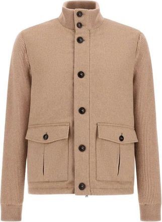 Herno Gi000701U Licht Jack - Heren - Jassen - Beige - Maat: L