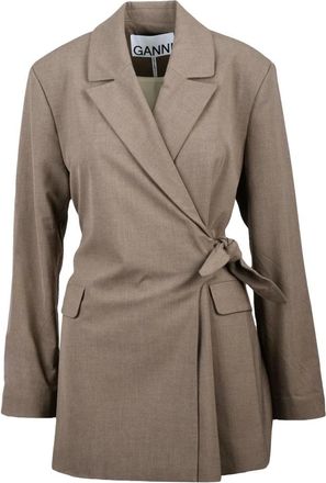 Ganni Donna, Giacche, Marrone, L, new