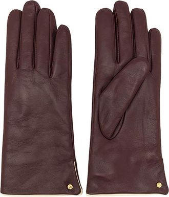 Gianni Chiarini Handschoenen van Napa Leer - Dames - Handschoenen - Rood - M - Leer - Accessoires
