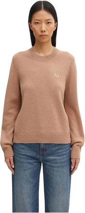 Maison Kitsun&eacute; Jersey de Beb&eacute; con Zorro de Lana de Cordero - Knitwear - Mujer - Marr&oacute;n - M