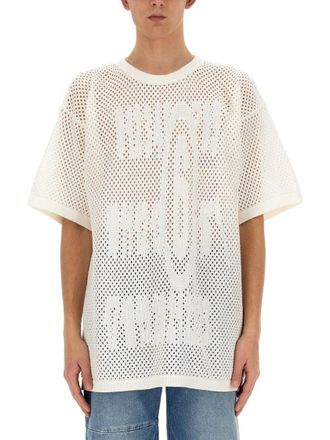 Maison Margiela Signature Logo T-Shirt In Italian Cotton