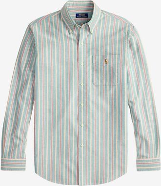 Polo Ralph Lauren Gestreiftes Oxford-Hemd Pony Custom Fit