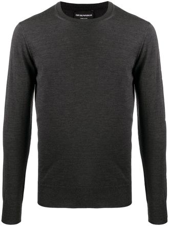 Emporio Armani virgin wool-blend jumper - men - Virgin Wool - 56 - Grey