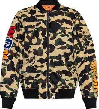 A Bathing Ape Giacca con motivo camouflage - Giallo