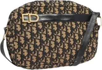 Dior Pre-owned Cross Body Bags, female, Multicolor, Size: ONE SIZE Pre-owned Vintage Canvas Shoulder Bag