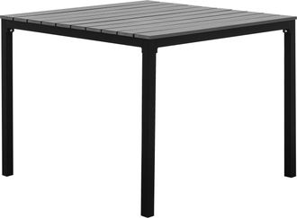 Beliani Beliani - Mesa De Jard&iacute;n De Aluminio Gris Y Negro Resistente Estilo Moderno Prato
