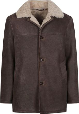 STEWART Steve Shearling Jas - Heren - Jassen - Bruin - L - Jassen