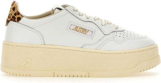 Autry Medalist Platform Sneakers - Dames - Sneakers - Bruin - 40 EU - Katoen - Schoenen