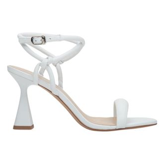 Estro & Luminara High Heel Sandals, female, White, 4 UK, Womens White Leather Heeled Strappy Sandals Estro Er00113397