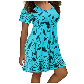 Generic Women Midi Dresses UK Tiered Midi Dress Sleeved Summer Bride Maids Sleeve Casual Maxi Dress for Women Pointed Toe Slingback Dresses Court Shoes 70S Di