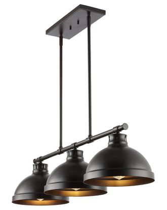 Jonathan Y Designs Jonathan Y Asher 36In 3-Light Industrial Farmhouse Iron Led Pendant