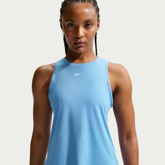 Nike Womens One Classic Dri-FIT Tank Top in Blue | FN2808-413