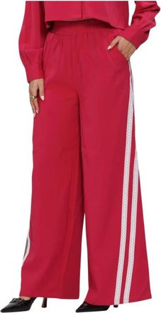 Refined Department Refined Department, Broeken, Dames, Rood, S, Polyester, Dolce Wijde Broek