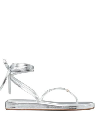 Tory Burch Capri metallic strappy sandals - Silver