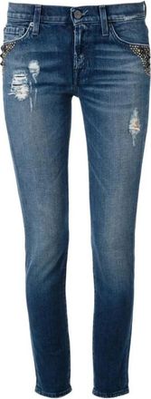 7 For All Mankind Jeans, Dames, Blauw, W27, Denim, The Skinny Blue Jeans