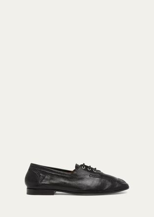 Bottega Veneta Gino Lace-Up Leather Shoes